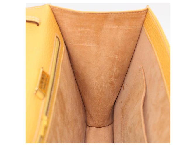 Borsa a mano LOEWE Barcelona in pelle 2modo Yellow Auth am4030 Giallo - vista 21