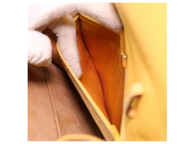 Borsa a mano LOEWE Barcelona in pelle 2modo Yellow Auth am4030 Giallo - vista 23