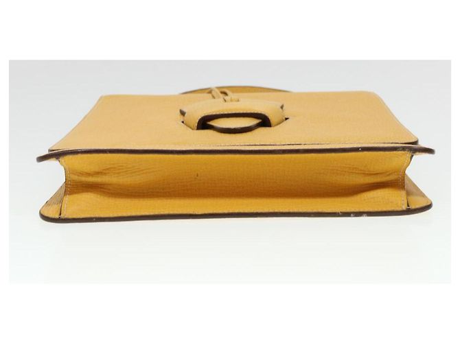 Borsa a mano LOEWE Barcelona in pelle 2modo Yellow Auth am4030 Giallo - vista 5