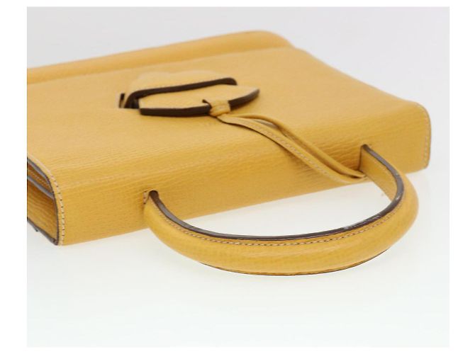 Borsa a mano LOEWE Barcelona in pelle 2modo Yellow Auth am4030 Giallo - vista 6