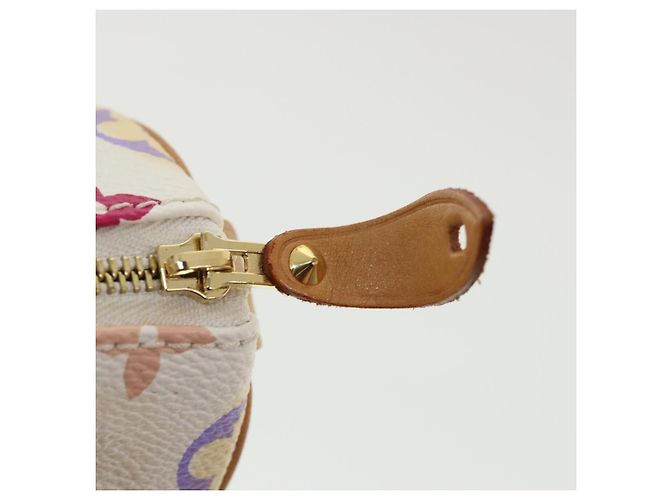 Louis Vuitton Monogram Multicolor Mini Speedy Hand Bag White M92645 Blanc Multicolore - vue 10