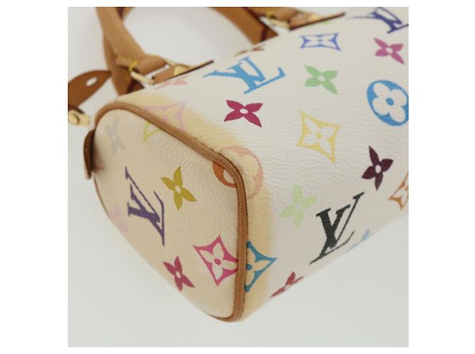 Louis Vuitton Monogram Multicolor Mini Speedy Hand Bag White M92645 Blanc Multicolore - vue 15
