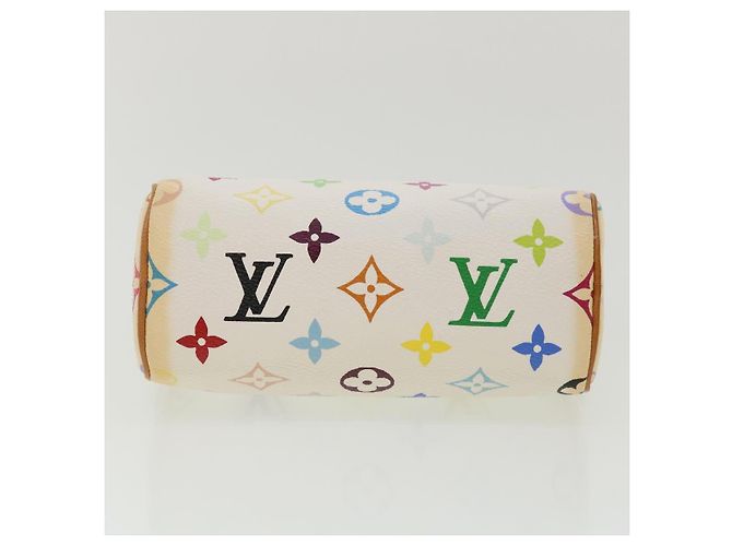 Louis Vuitton Monogram Multicolor Mini Speedy Hand Bag White M92645 Blanc Multicolore - vue 6