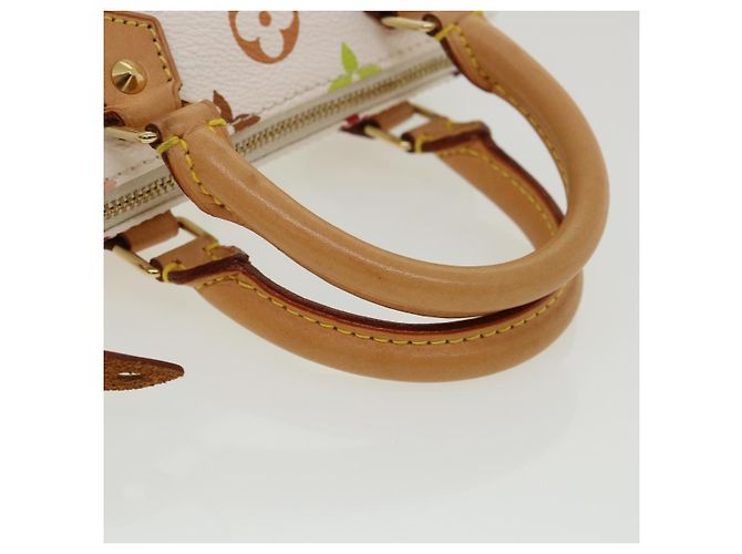 Louis Vuitton Monogram Multicolor Mini Speedy Hand Bag White M92645 Blanc Multicolore - vue 8