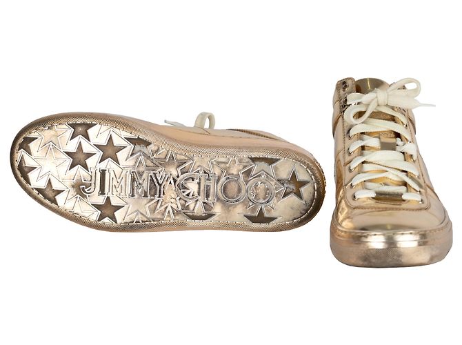Sneakers Jimmy Choo Belgravia oro metallizzato D'oro - vista 10