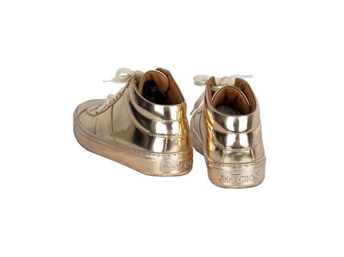 Sneakers Jimmy Choo Belgravia oro metallizzato D'oro - vista 3