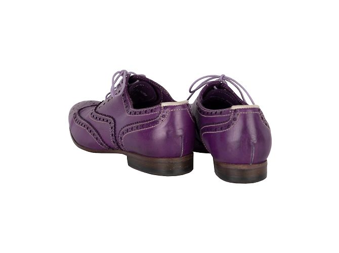 Scarpe allacciate brogue in pelle Paul Smith Porpora - vista 3