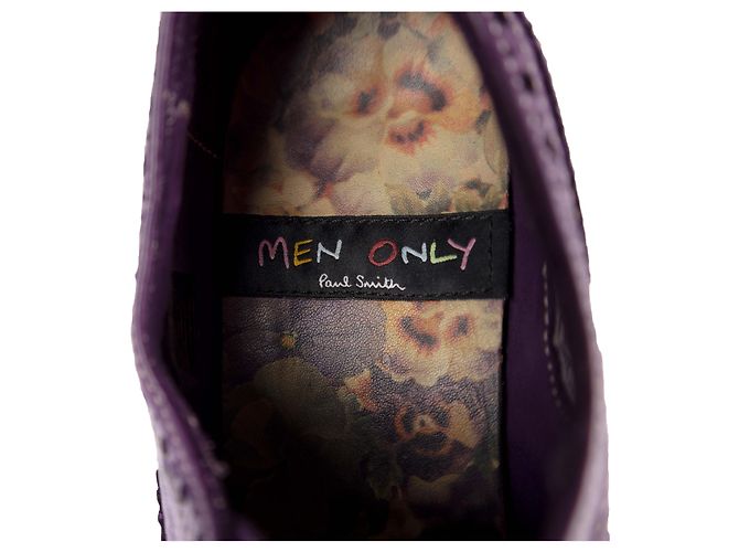 Scarpe allacciate brogue in pelle Paul Smith Porpora - vista 6