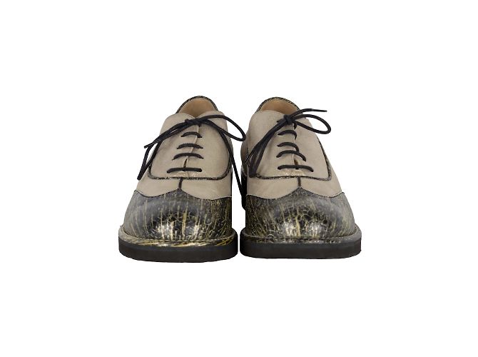 Timeless Scarpe Oxford stringate luccicanti bicolore Chanel Multicolore - vista 2