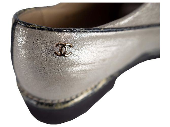Timeless Scarpe Oxford stringate luccicanti bicolore Chanel Multicolore - vista 6