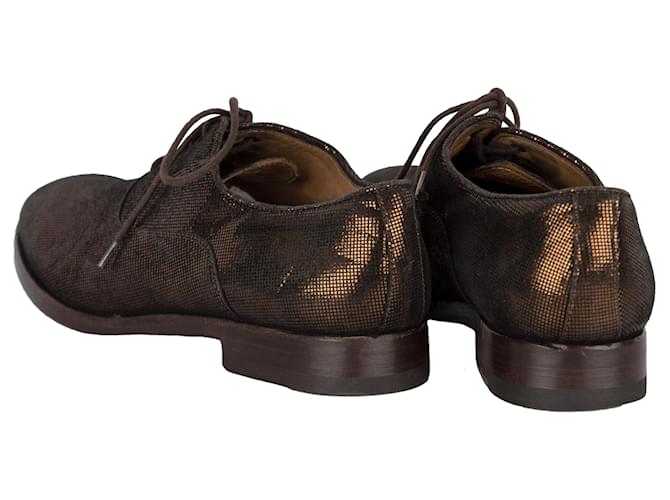 Scarpe stringate metallizzate Paul Smith Bronzo - vista 2