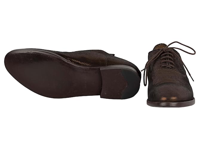 Scarpe stringate metallizzate Paul Smith Bronzo - vista 6