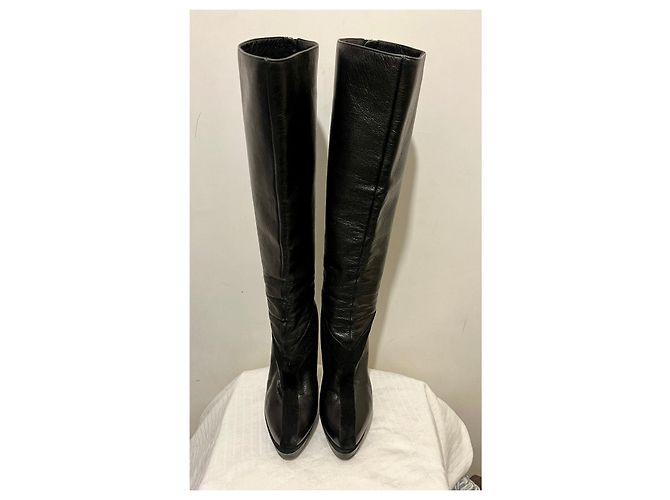 Yves Saint Laurent Ginocchiere YSL Rive Gauche Easy 105 Nero - vista 3