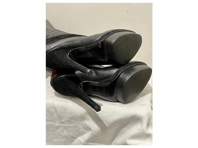Yves Saint Laurent Ginocchiere YSL Rive Gauche Easy 105 Nero - vista 7