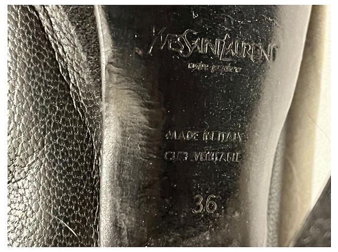 Yves Saint Laurent Ginocchiere YSL Rive Gauche Easy 105 Nero - vista 8
