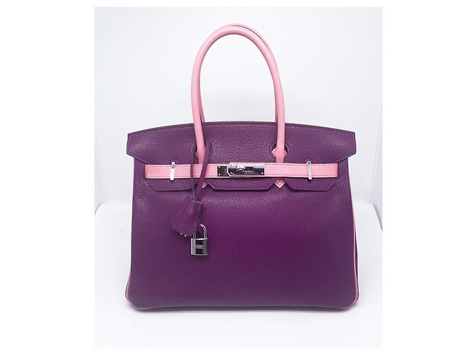 Hermès Bolso HERMES BIRKIN 30 HSS Púrpura - vista 4