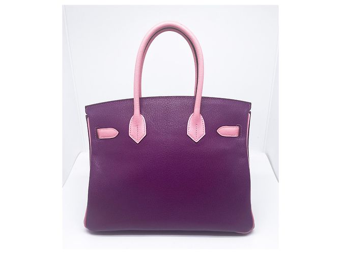 Hermès Bolso HERMES BIRKIN 30 HSS Púrpura - vista 6