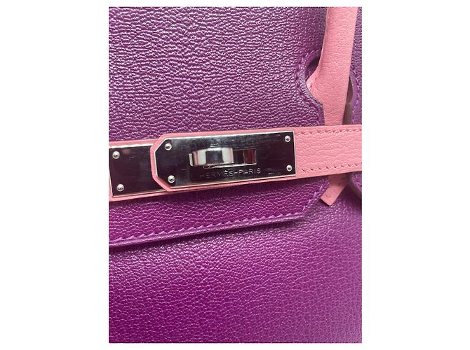 Hermès Bolso HERMES BIRKIN 30 HSS Púrpura - vista 7