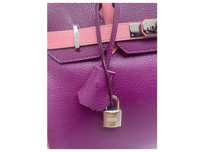 Hermès Bolso HERMES BIRKIN 30 HSS Púrpura - vista 8