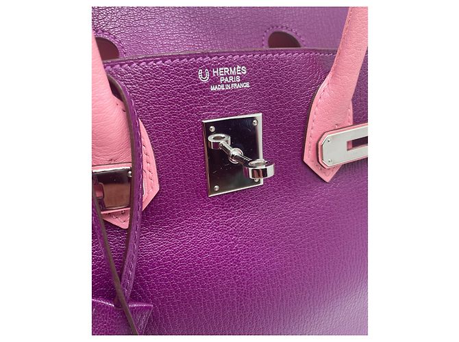 Hermès Bolso HERMES BIRKIN 30 HSS Púrpura - vista 9