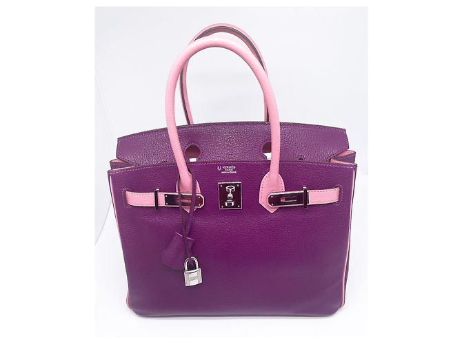 Hermès Bolso HERMES BIRKIN 30 HSS Púrpura - vista 10