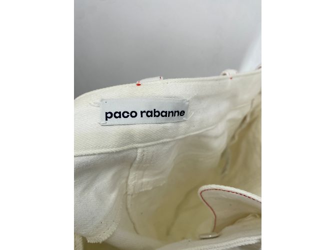 Jeans Paco Rabanne T.FR 38 Algodón Blanco - vista 3