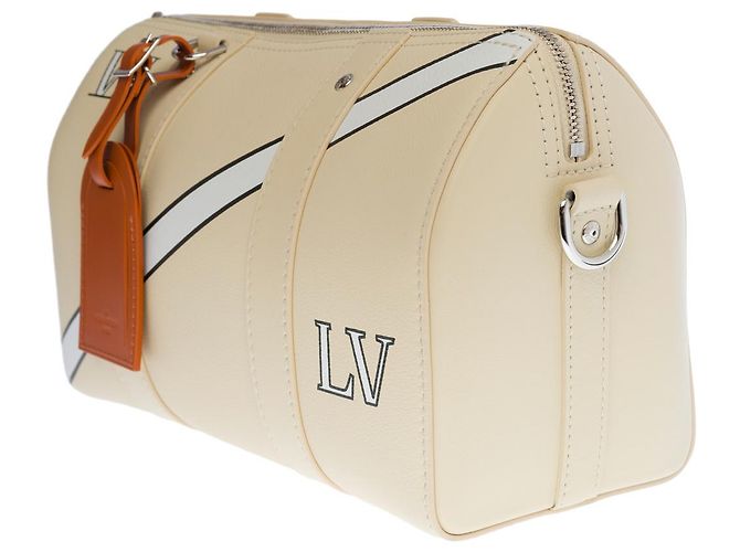 LOUIS VUITTON Keepall bag in Beige Leather - 100102 - view 4