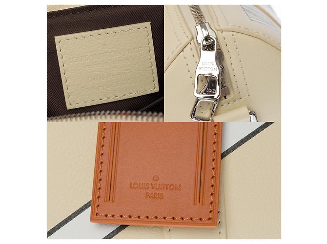 LOUIS VUITTON Keepall bag in Beige Leather - 100102 - view 6