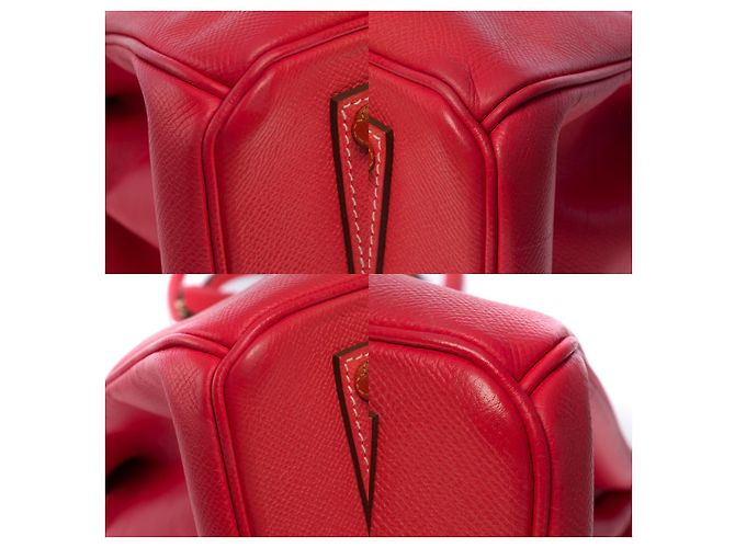 Hermès Borsa Hermes Birkin 35 in Pelle Rosa - 100957 - vista 10