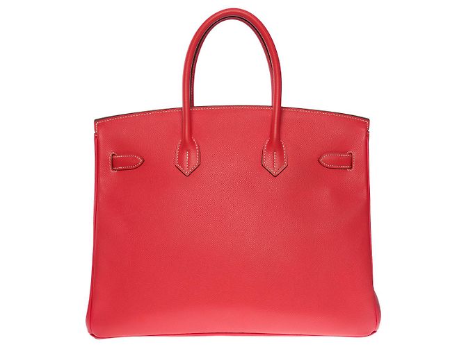 Hermès Borsa Hermes Birkin 35 in Pelle Rosa - 100957 - vista 2
