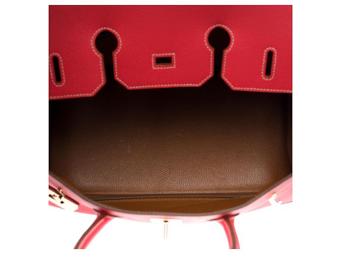 Hermès Borsa Hermes Birkin 35 in Pelle Rosa - 100957 - vista 7