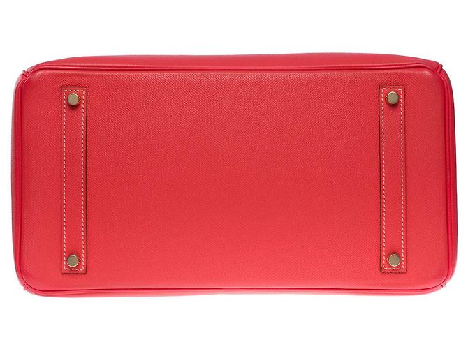 Hermès Borsa Hermes Birkin 35 in Pelle Rosa - 100957 - vista 9