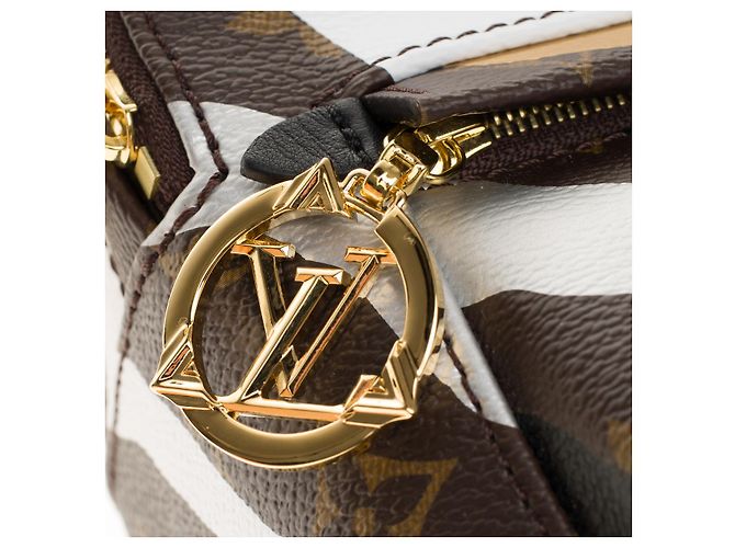 Borsa LOUIS VUITTON in Tela Marrone - 100965 - vista 7