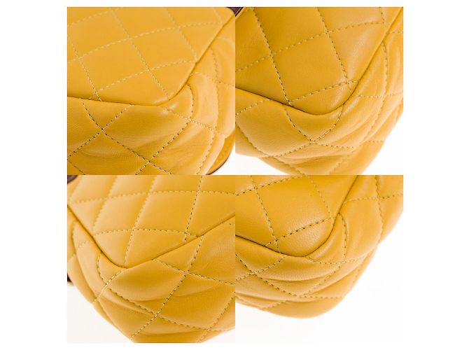 Diana Sac Chanel Timeless/Classico in Pelle Gialla - 100171 Giallo - vista 10