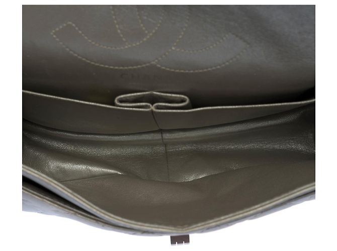 Mademoiselle Chanel Tasche 2.55 aus silbernem Leder - 100179 - Ansicht 7