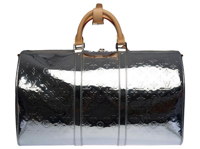 Borsa Keepall LOUIS VUITTON in pelle argento - 100226 Silber - Ansicht 2
