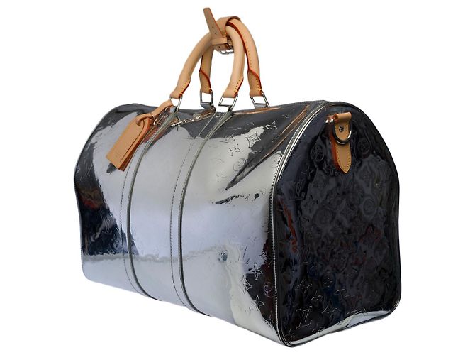 Borsa Keepall LOUIS VUITTON in pelle argento - 100226 Silber - Ansicht 3