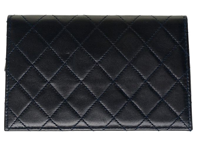 Mademoiselle Chanel BANDOLERA TRAPEZOIDAL DE PIEL MARINO/ROJO-121278018 Roja Azul marino - vista 13