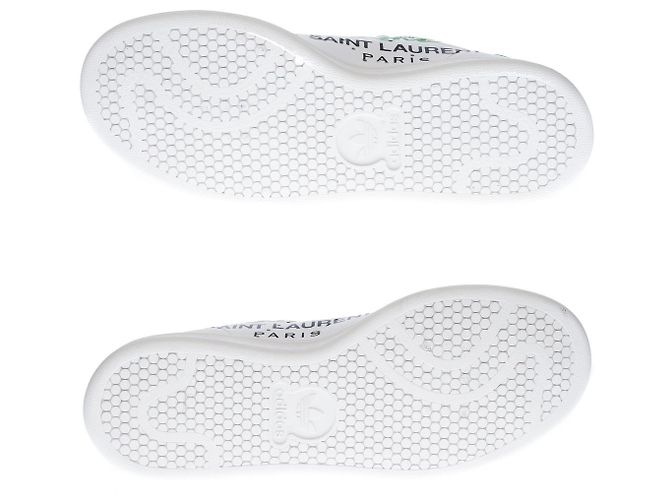 Scarpa ADIDAS Stan Smith in tela bianca - 100256 Bianco - vista 5