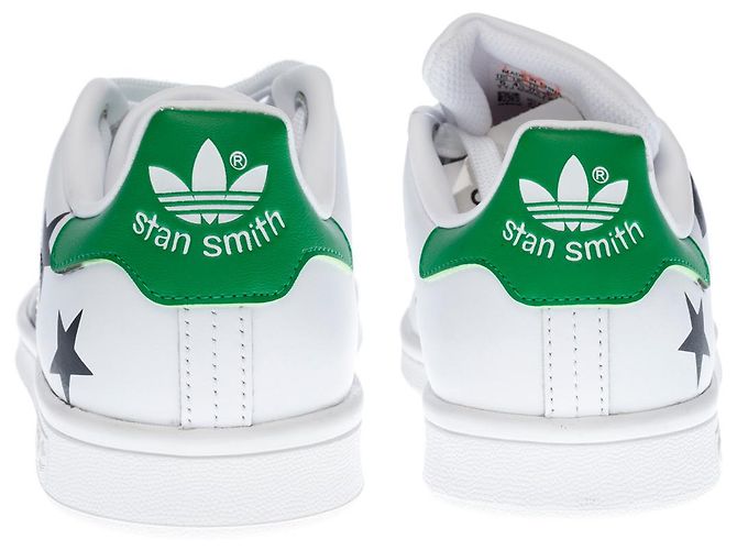 Scarpa ADIDAS Stan Smith in tela bianca - 100256 Bianco - vista 7