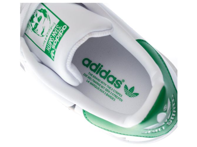 Scarpa ADIDAS Stan Smith in tela bianca - 100256 Bianco - vista 8