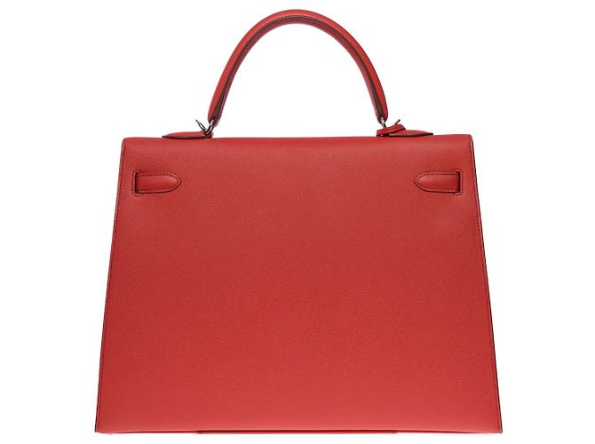Hermès Hermes Kelly Tasche 35 aus rosafarbenem Leder - 100993 Pink - Ansicht 3