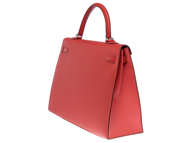 Hermès Hermes Kelly Tasche 35 aus rosafarbenem Leder - 100993 Pink - Ansicht 5