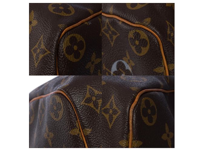 Borsa Speedy LOUIS VUITTON in tela marrone - 1323512590 - vista 10