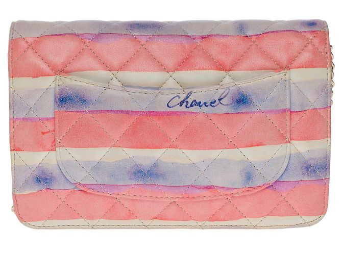 Borsa CHANEL Wallet on Chain in Pelle Rosa - 101025 - vista 3