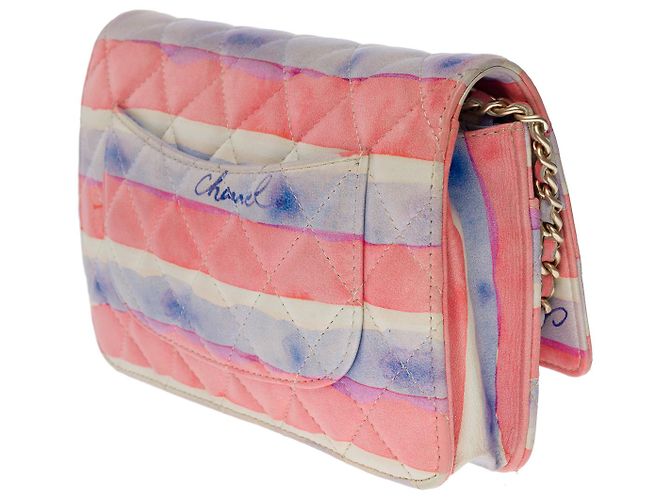 Borsa CHANEL Wallet on Chain in Pelle Rosa - 101025 - vista 5
