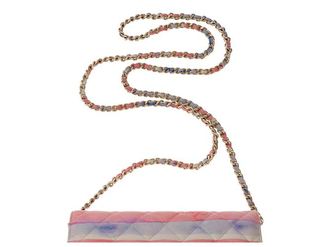 Borsa CHANEL Wallet on Chain in Pelle Rosa - 101025 - vista 9