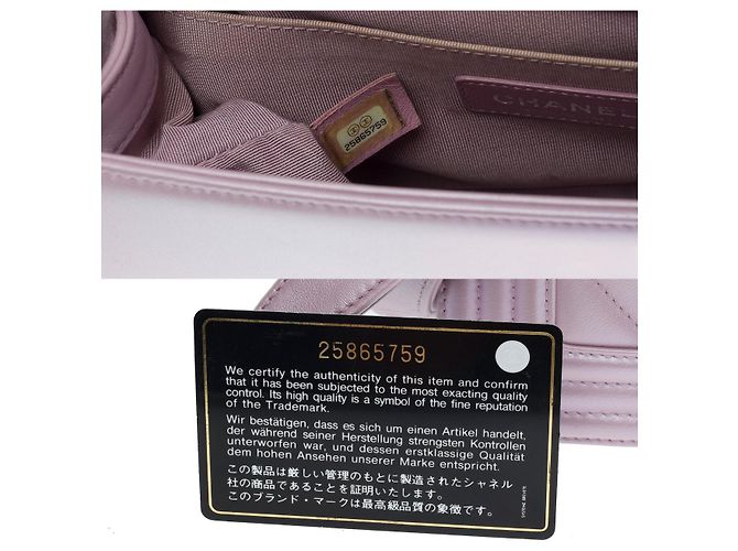 Boy CHANEL Jungentasche aus lila Leder - 101036 - Ansicht 7