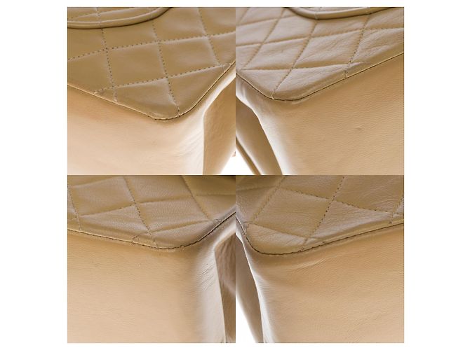 Mademoiselle Borsa CHANEL Timeless/Classique in pelle beige - 100083 - vista 10