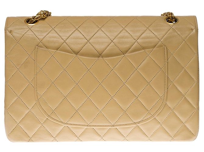 Mademoiselle Borsa CHANEL Timeless/Classique in pelle beige - 100083 - vista 2
